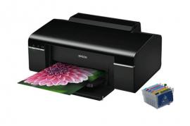 Цветной принтер Epson Stylus Photo P50 с ПЗК и чернилами