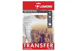 Термотрансферная бумага LOMOND Transfer Paper for bright cloth A4, 140г/м2 50 листов