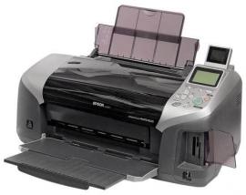Цветной принтер Epson Stylus Photo R320 с ПЗК и чернилами