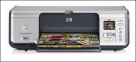 Принтер HP Photosmart 8038 с СНПЧ и чернилами