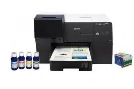 Цветной принтер Epson B500DN с ПЗК и чернилами