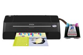 Принтер Epson Stylus S21 с СНПЧ и чернилами