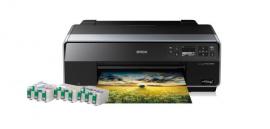 Цветной принтер Epson Stylus Photo R3000 с ПЗК и чернилами (Рус)