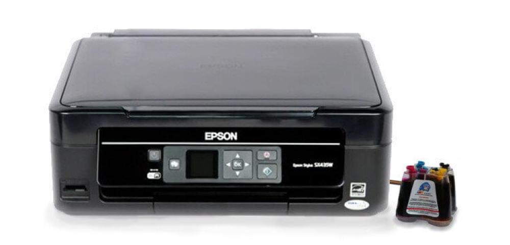 изображение МФУ Epson Stylus SX435W с СНПЧ и чернилами - изображение 1