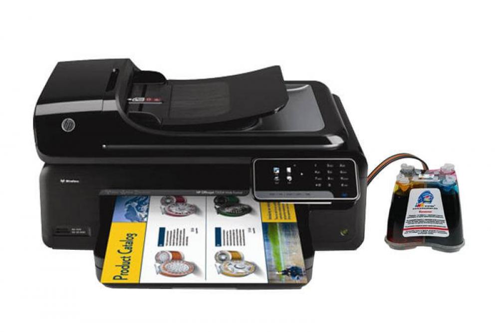 изображение МФУ HP OfficeJet 7500A с СНПЧ и чернилами - изображение 1
