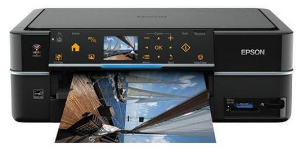 изображение МФУ Epson Stylus Photo PX720WD с ПЗК и чернилами