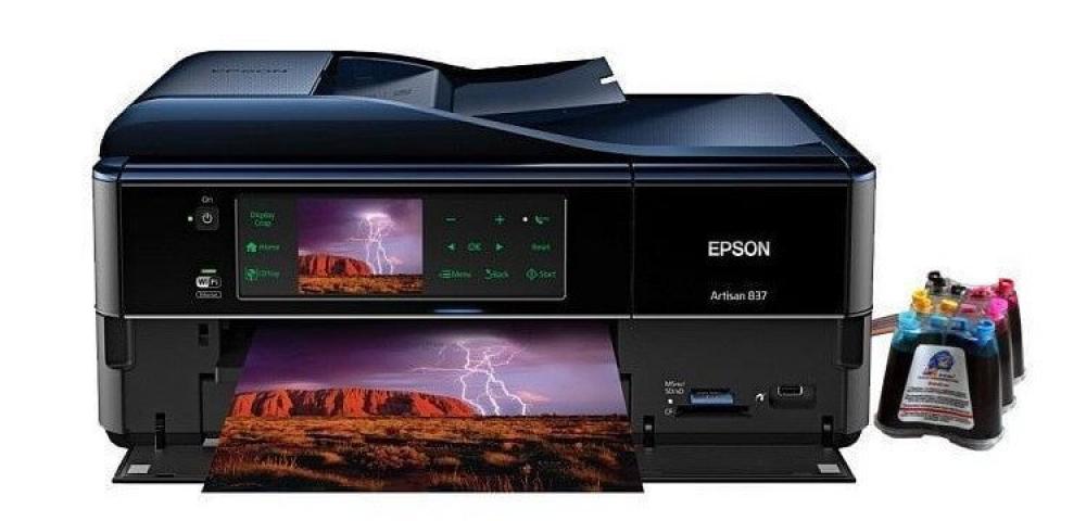 изображение МФУ Epson Artisan 837 с СНПЧ и чернилами - изображение 1