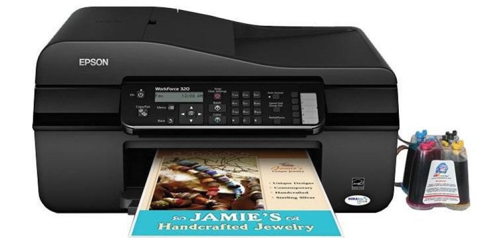 изображение МФУ Epson WorkForce 320 с СНПЧ и чернилами - изображение 1