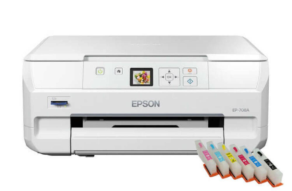 изображение МФУ Epson Colorio EP-708A с перезаправляемыми картриджами - изображение 1