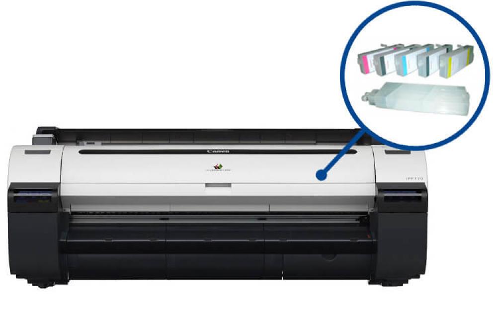 изображение Плоттер Canon imagePROGRAF IPF770 с ПЗК и чернилами (без стенда) - изображение 1