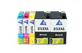 Комплект совместимых картриджей T252XL (C/M/YBk/Bk) для Epson Workforce WF-3620 Комплект совместимых картриджей T252XL (C/M/YBk/Bk) для Epson Workforce WF-3620