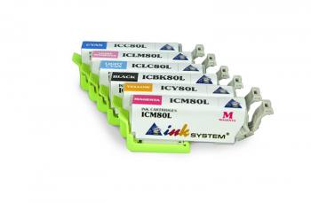 Комплект совместимых картриджей (C/M/Y/Pb/LC/LM) для Epson Colorio EP-708A