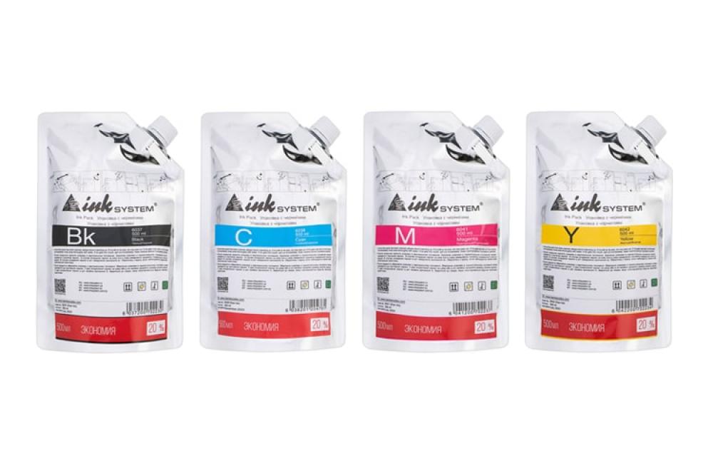 изображение Светостойкие чернила INKSYSTEM для фотопечати на Epson L486, дой-пак 500мл (4 цвета) - изображение 1