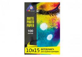 Матовая фотобумага INKSYSTEM 230g, 10x15, 100 л. для печати на Epson Colorio PX-045A
