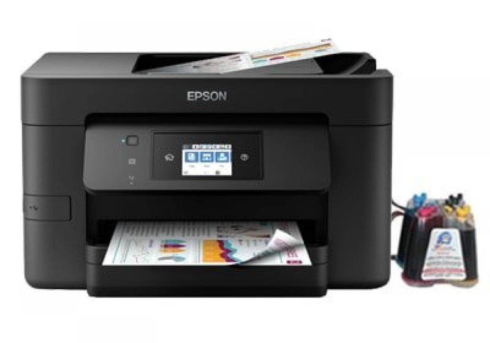 изображение МФУ Epson WorkForce Pro WF-4725DWF с СНПЧ и чернилами - изображение 1