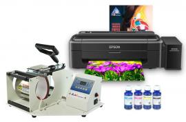 Термопресс INKSYSTEM M-01 для кружек и принтер Epson L132 с набором для сублимационной печати