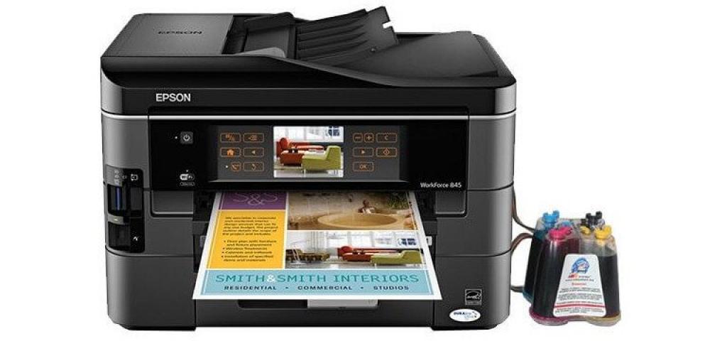 изображение МФУ Epson WorkForce 845 Refurbished by Epson с СНПЧ и чернилами - изображение 1