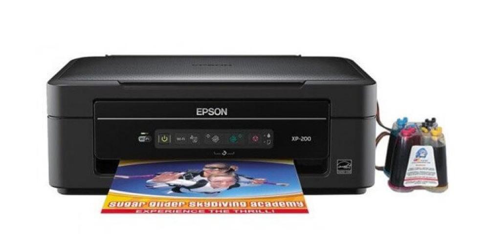 изображение МФУ Epson Expression Home XP-200 с СНПЧ и чернилами - изображение 1