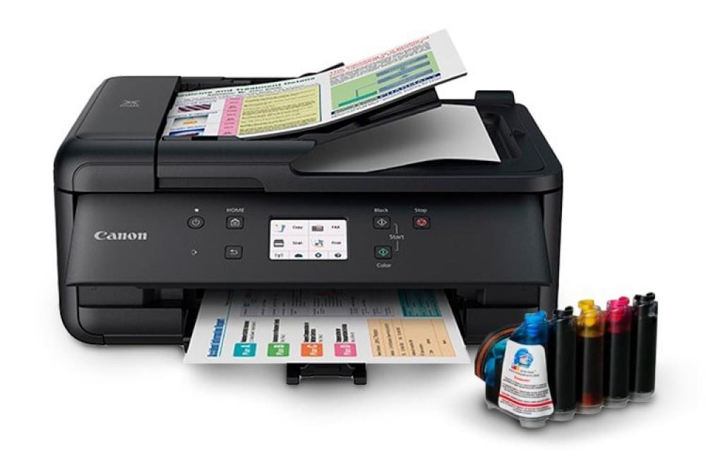 изображение МФУ Canon PIXMA TR7540 с СНПЧ и чернилами - изображение 1