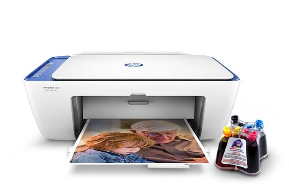 изображение МФУ HP DeskJet 2630 с СНПЧ и чернилами - изображение 1