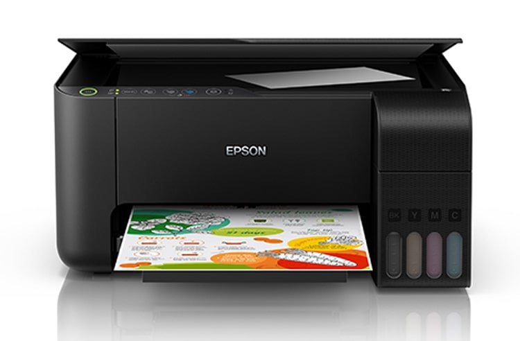 изображение МФУ Epson L3150 с оригинальной СНПЧ и чернилами