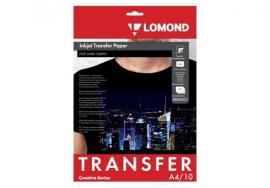 Термотрансферная бумага LOMOND Transfer Paper for dark cloth A4, 10 листов Термотрансферная бумага LOMOND Transfer Paper for dark cloth A4, 10 листов