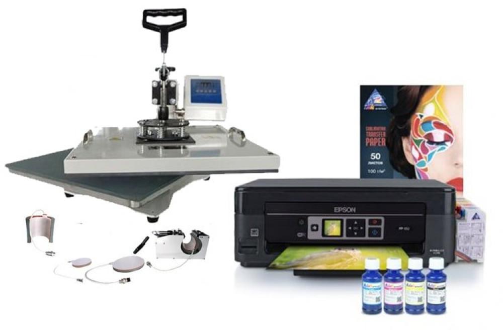 фото Многофункциональный термопресс INKSYSTEM 4 в 1 и МФУ Epson XP-352 с набором для сублимационной печати - изображение 1