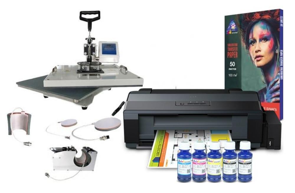 фото Многофункциональный термопресс INKSYSTEM C-04-2938 4 в 1 и принтер Epson L1300 с набором для сублимационной печати - inksystem.com.by - изображение 1