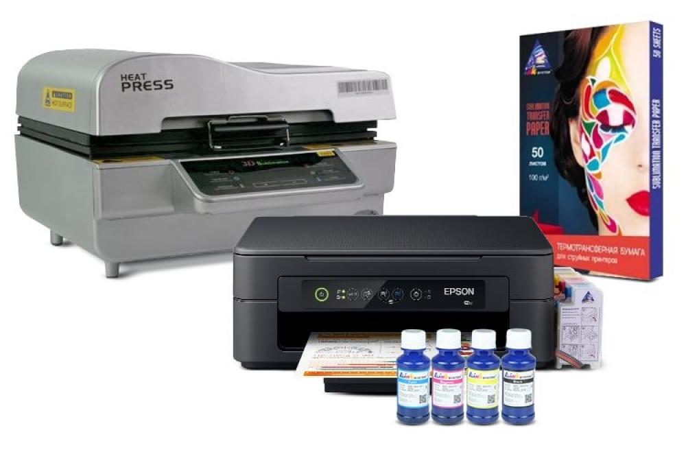 фото Вакуумный термопресс HeatPress V-01 3D и МФУ Epson XP-2100 с набором для сублимационной печати - inksystem.com.by - изображение 1