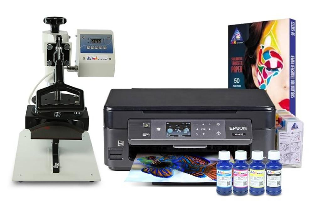фото Кепочный термопресс INKSYSTEM B-01 и МФУ Epson XP-452 с набором для сублимационной печати - inksystem.com.by - изображение 1