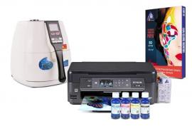 Вакуумный термопресс HeatPress V-02 3D Mini и МФУ Epson XP-452 с набором для сублимационной печати