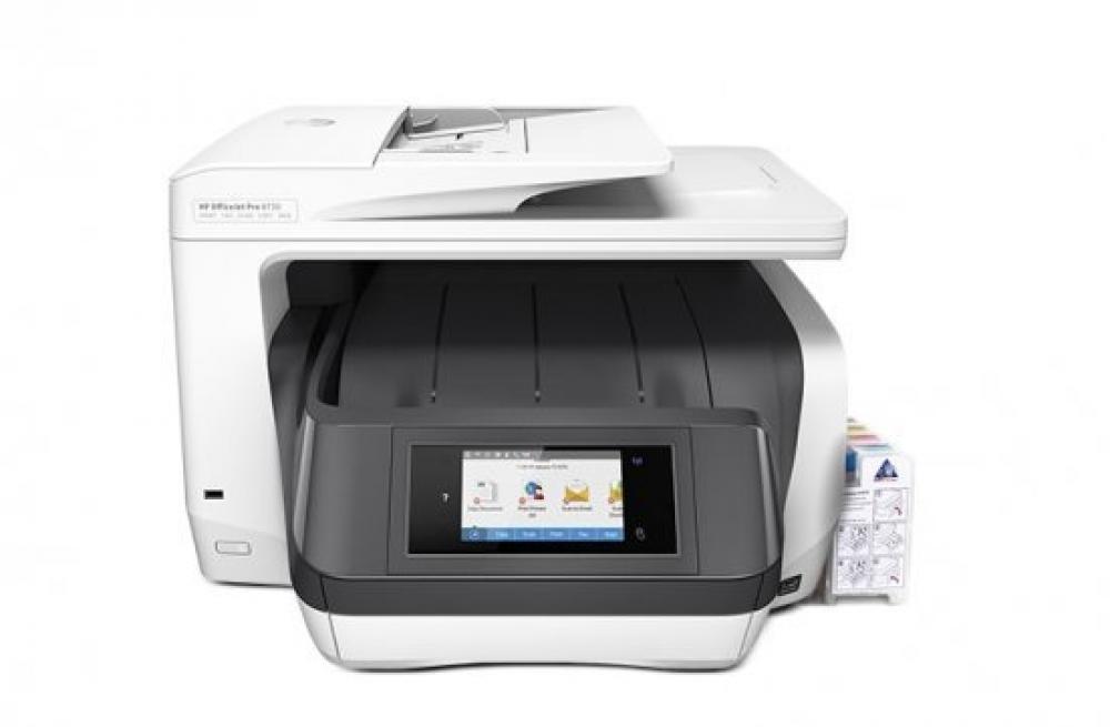 изображение МФУ HP OfficeJet Pro 8730 с СНПЧ и чернилами (Уценка) - изображение 1