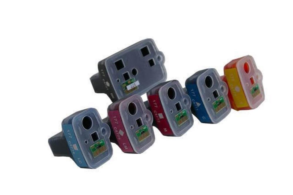 изображение Перезаправляемые картриджи для HP PhotoSmart 3300 series (картриджи 02, 363, 177) - изображение 1