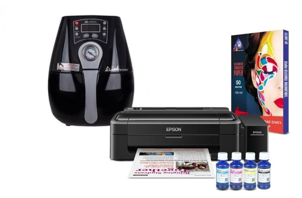 фото Вакуумный термопресс INKSYSTEM 3D-Mini и принтер Epson L132 с набором для сублимационной печати - inksystem.com.by - изображение 1