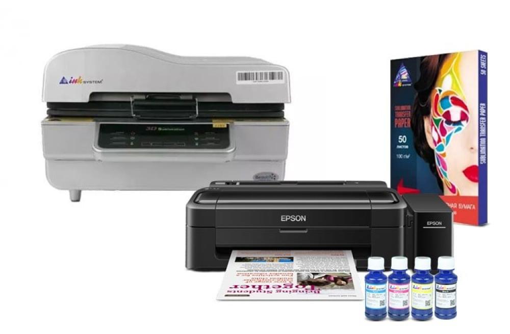 фото Вакуумный термопресс INKSYSTEM 3D-Max и принтер Epson L132 с набором для сублимационной печати - inksystem.com.by - изображение 1