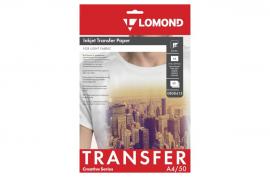 Термотрансферная бумага LOMOND Transfer Paper for bright cloth A4, 140г/м2 50 листов Термотрансферная бумага LOMOND Transfer Paper for bright cloth A4, 140г/м2 50 листов