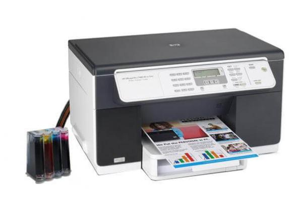 изображение МФУ HP OfficeJet L7480 с СНПЧ и чернилами