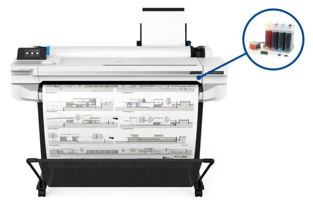 изображение Плоттер HP Designjet T525 36" с СНПЧ и чернилами (Уценка) - изображение 1