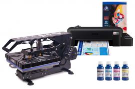 Планшетный термопресс INKSYSTEM SP AO3838 38*38 см и принтер Epson L121 с набором для сублимационной печати