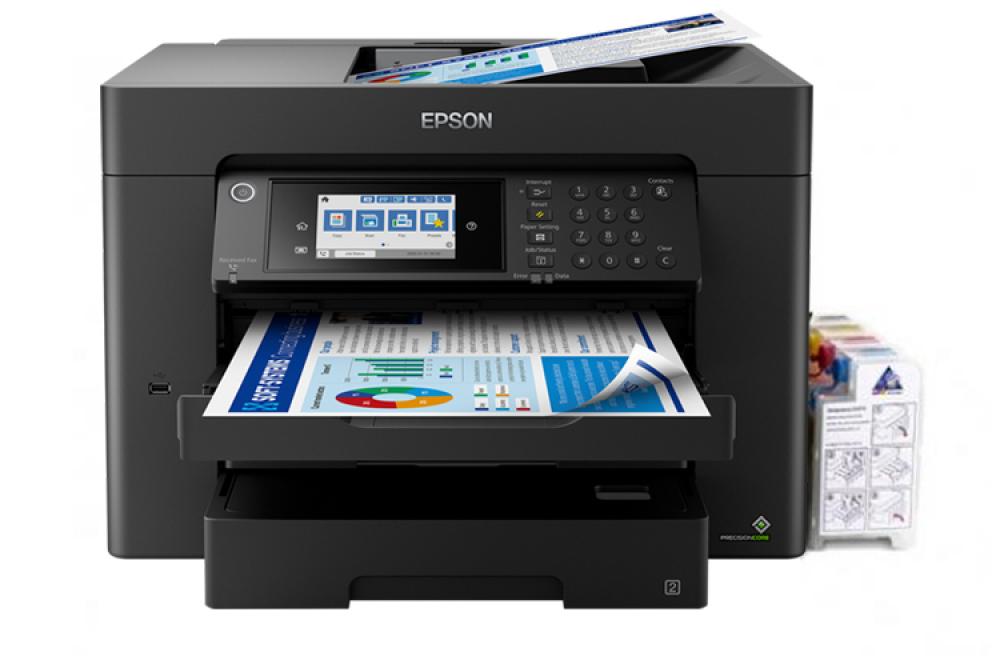 изображение МФУ Epson Workforce WF-7840DTWF с СНПЧ и чернилами 1 литр - изображение 1