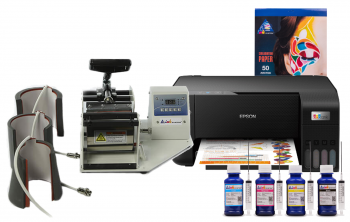 Термопресс INKSYSTEM M-04 для кружек 4 в 1 и МФУ Epson L3210 с набором для сублимационной печати