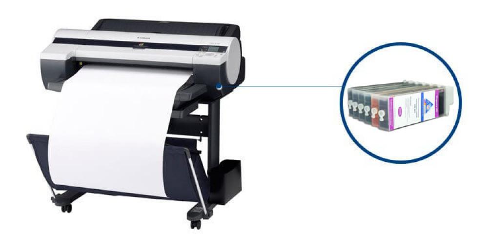 изображение Плоттер Canon imagePROGRAF iPF610 с ПЗК и чернилами - изображение 1