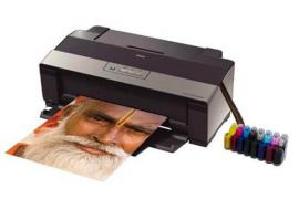 Принтер Epson Stylus Photo R1900 с СНПЧ и чернилами