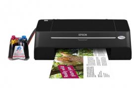 Принтер Epson Stylus T27 с СНПЧ и чернилами
