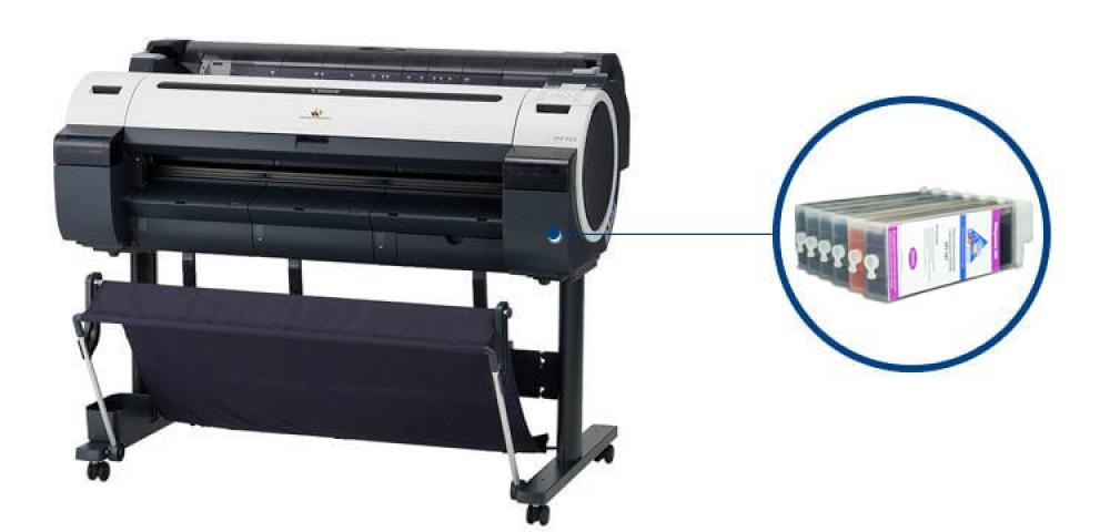 изображение Плоттер Canon imagePROGRAF IPF755 с ПЗК и чернилами - изображение 1