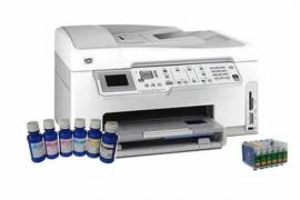 МФУ HP Photosmart C7283 с ПЗК и чернилами МФУ HP Photosmart C7283 с ПЗК и чернилами