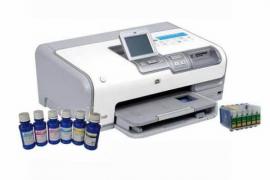 Цветной принтер HP Photosmart D7363 с ПЗК и чернилами Цветной принтер HP Photosmart D7363 с ПЗК и чернилами