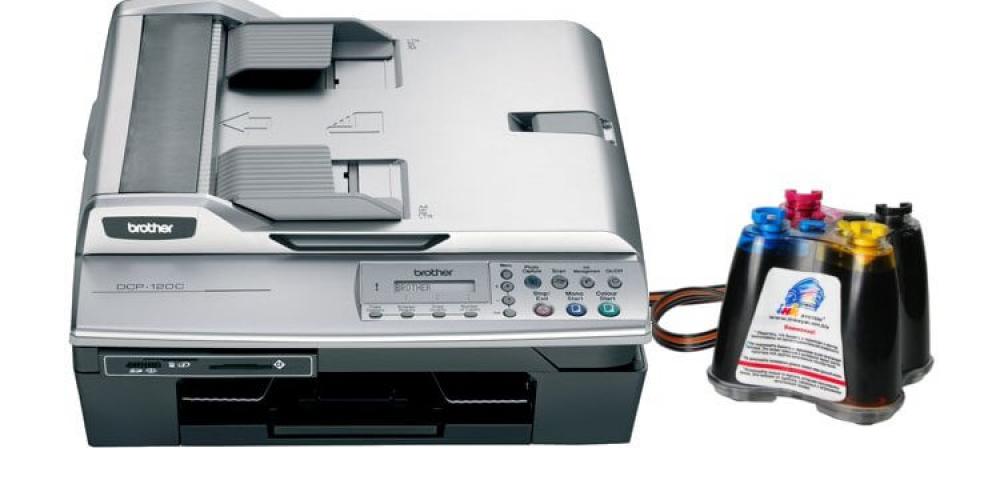 изображение МФУ Brother DCP 120C с СНПЧ и чернилами - изображение 1