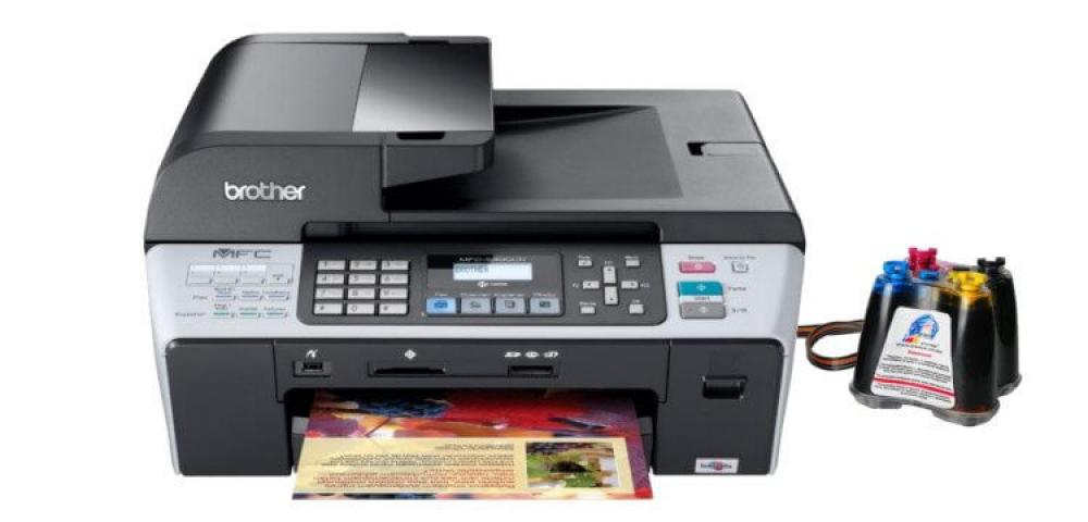 изображение МФУ Brother MFC 5490CN с СНПЧ и чернилами - изображение 1