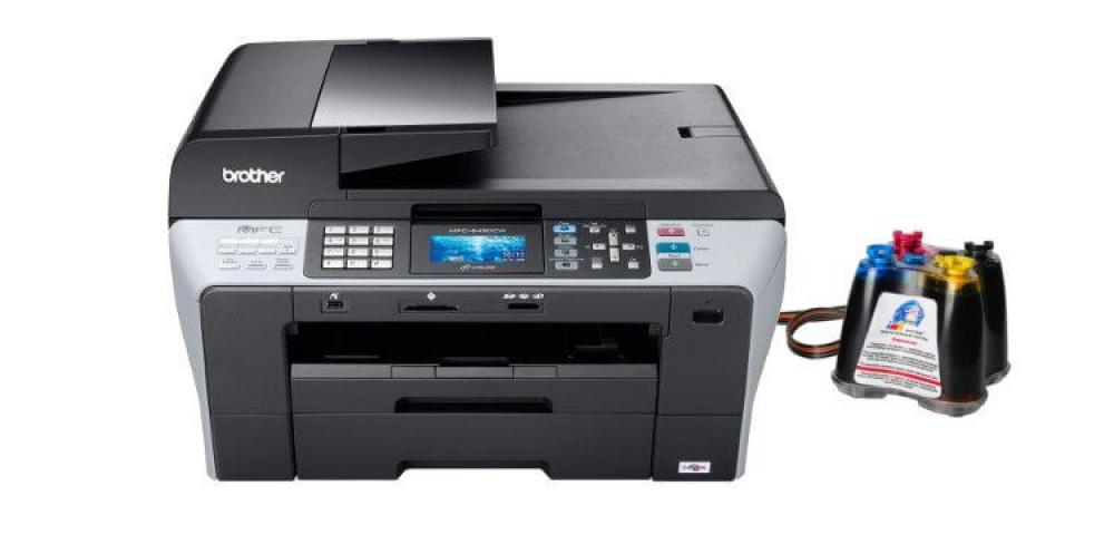 изображение МФУ Brother MFC 6490CW с СНПЧ и чернилами - изображение 1